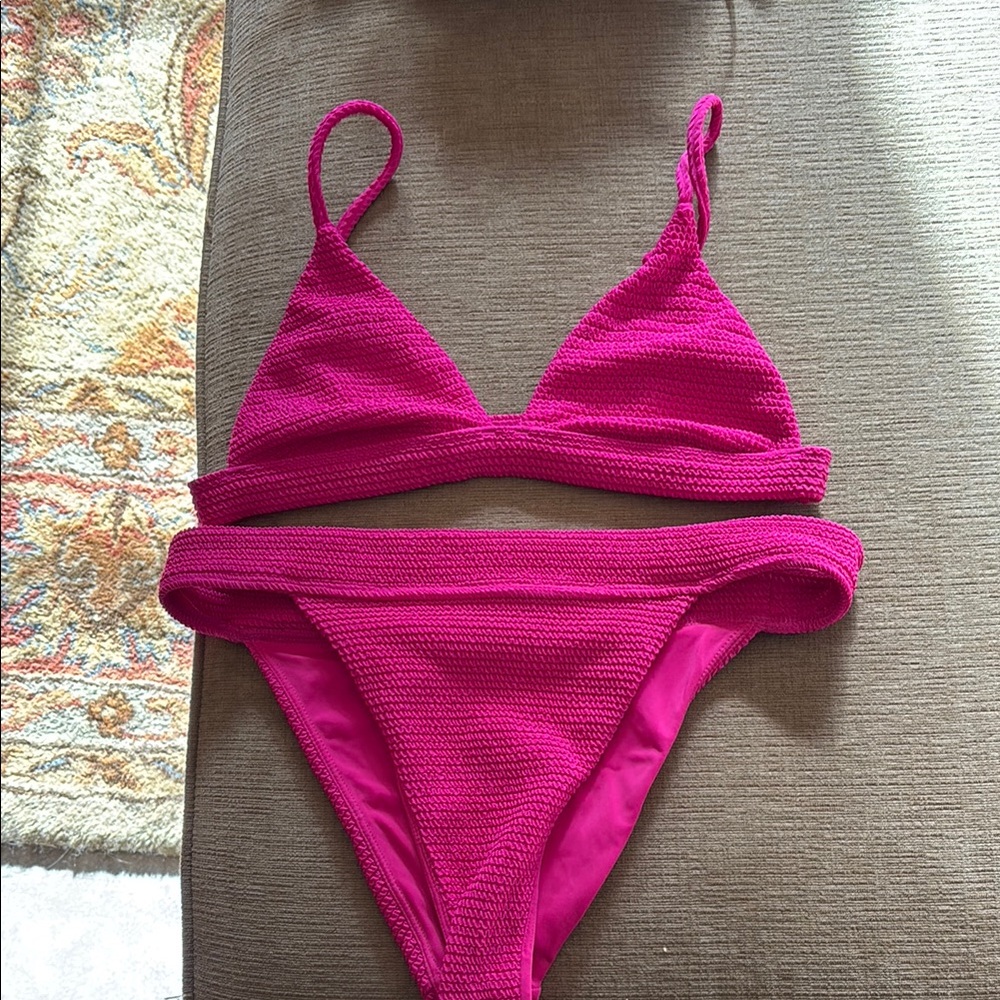 PacSun Pink Bikini Set Swimwear
